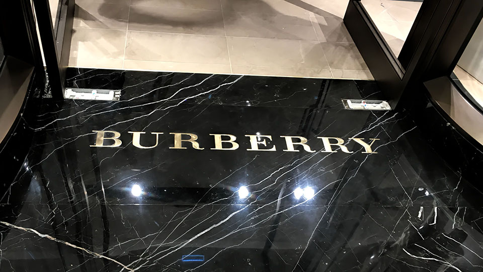 burberry black marble